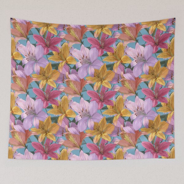 Item preview, Bold Lilies Texture  - Birth Flower Pattern  - Retirement Gifts For Dad designed and sold by RoyalStarsPatts.