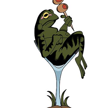 Artwork thumbnail, Martini frog by wfrucmcks24