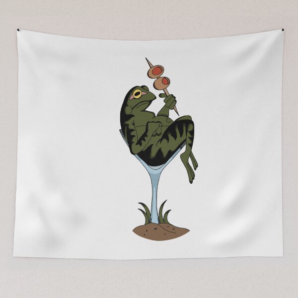 Item preview, Martini frog designed and sold by wfrucmcks24.
