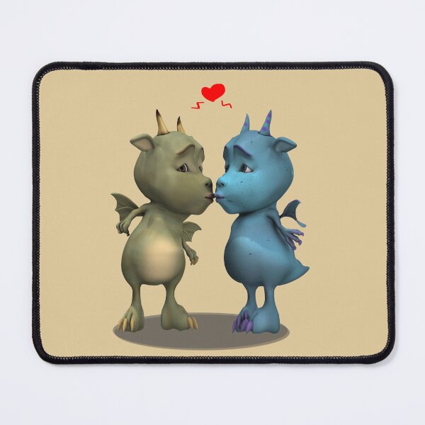 Item preview, Sweet dragons with hearts kids animation art designed and sold by Natart1004.