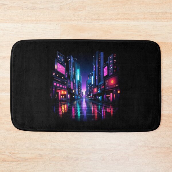 Item preview, Cyberpunk Neon City – Futuristic Night Cityscape designed and sold by matisweeb.
