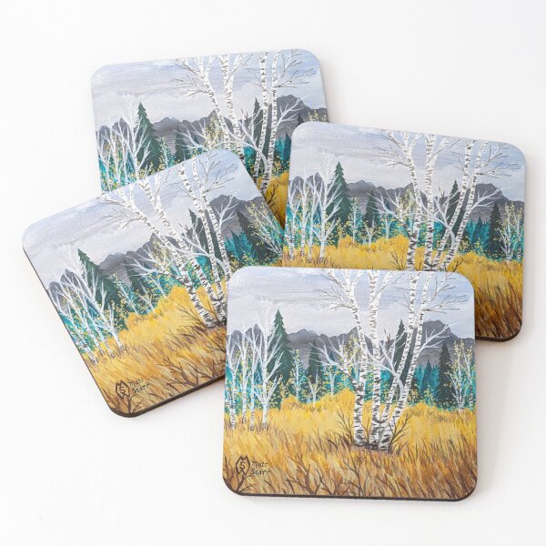 Item preview, Birch trees near the mountains  designed and sold by Matt Starr Fine Art .