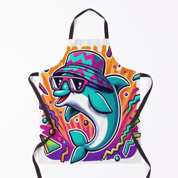 Item preview, Radical 90s Jazz Dolphin - Retro Solo Cup Pattern Aesthetic designed and sold by RetroRascalStudio.