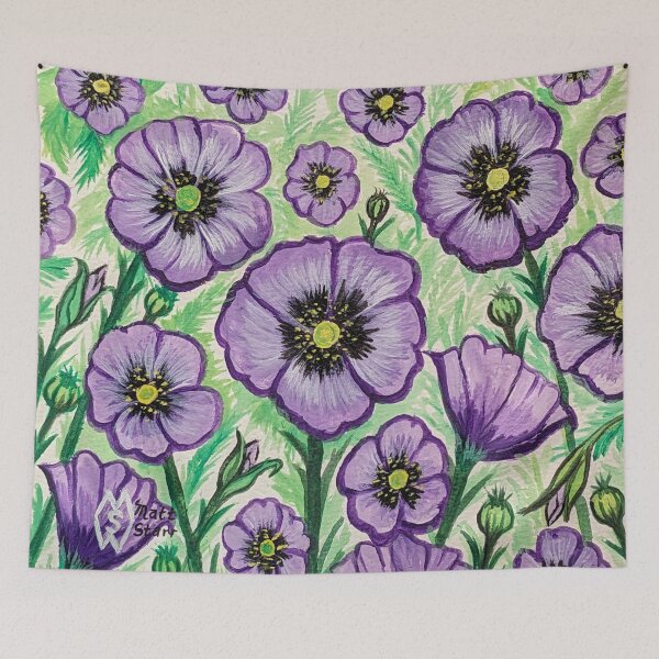 Item preview, Purple poppies in remembrance of animals that served  designed and sold by Matt Starr Fine Art .