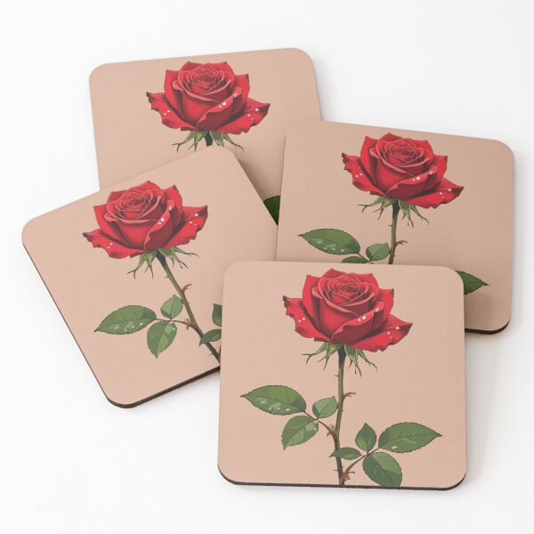 Item preview, A Single Red Rose With Morning Dew  designed and sold by taiche.