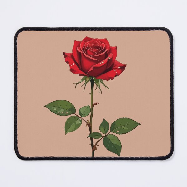 Item preview, A Single Red Rose With Morning Dew  designed and sold by taiche.