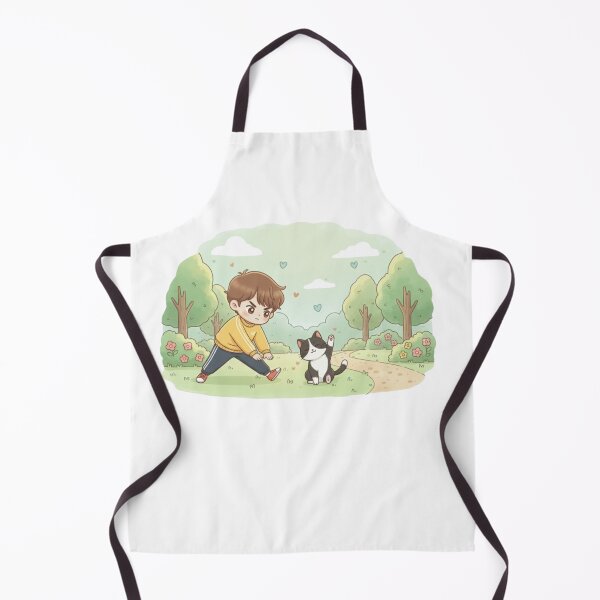 Item preview, Boy and Gentleman Cat Doing Stretches designed and sold by Sweet Moments.