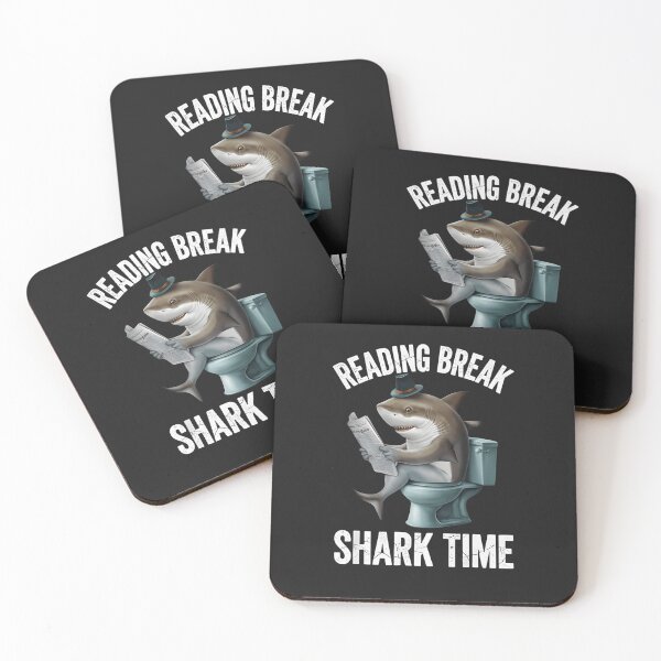 Item preview, Funny Shark on Toilet Reading Newspaper T-Shirt - Reading Break Shark Time Graphic - Humorous Great White Shark in Fedora Hat for Book Lovers and Ocean Fans designed and sold by ZyxDes.