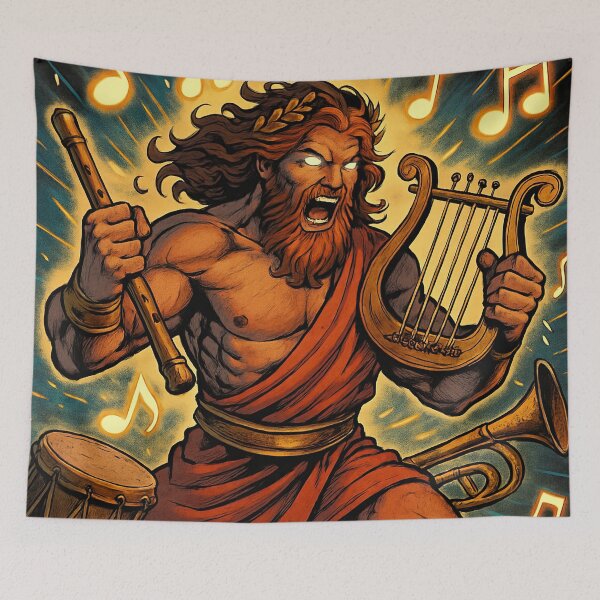 Item preview, God of music | Comics stylCartoone -  designed and sold by ComicsFactory.