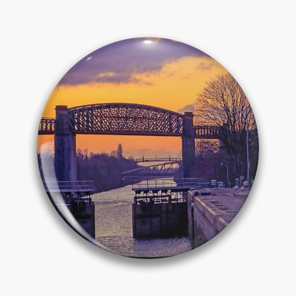 Item preview, Latchford Locks sunset on Manchester Ship Canal, Warrington, Cheshire designed and sold by Local gifts from HotpixUK .