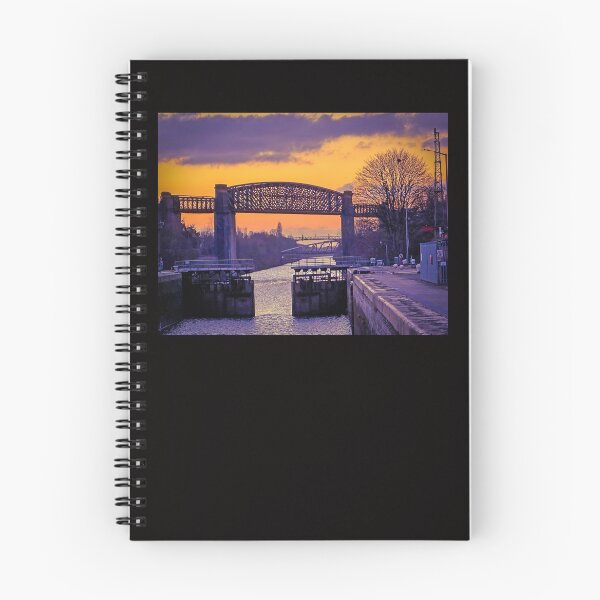 Item preview, Latchford Locks sunset on Manchester Ship Canal, Warrington, Cheshire designed and sold by Local gifts from HotpixUK .