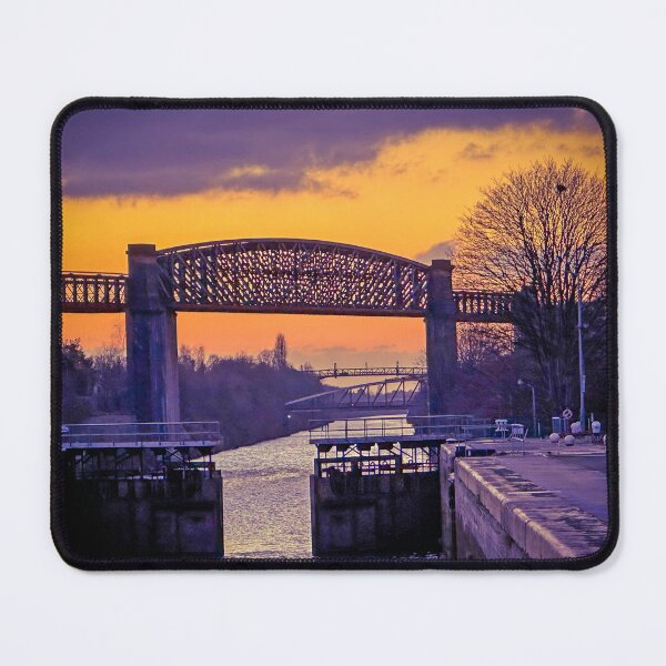 Item preview, Latchford Locks sunset on Manchester Ship Canal, Warrington, Cheshire designed and sold by Local gifts from HotpixUK .