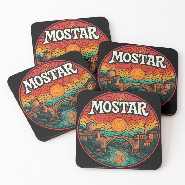 Item preview, Mostar Bridge Bosnia And Herzegovina Trippy Art designed and sold by TomFrontierArt.