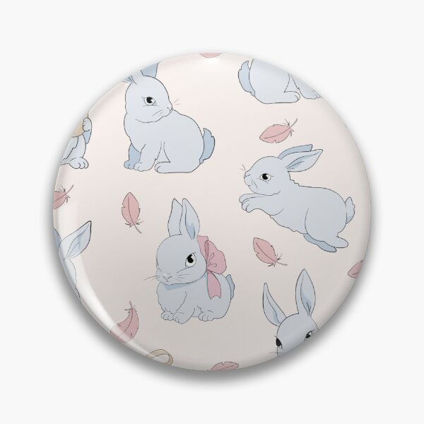 Item preview, White Rabbits with Bows and Feathers designed and sold by AnimaliaStar.