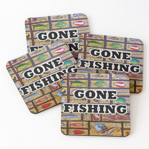 Item preview, Gone fishing with lures in a tackle box  designed and sold by Matt Starr Fine Art .