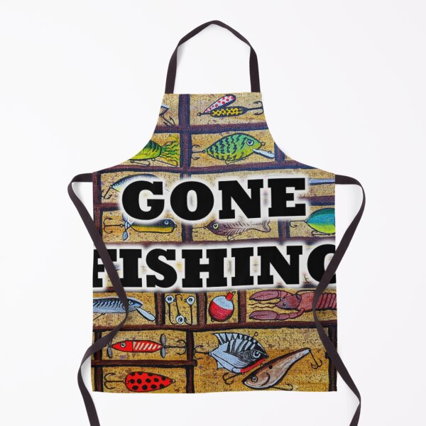 Item preview, Gone fishing with lures in a tackle box designed and sold by Matt Starr Fine Art .