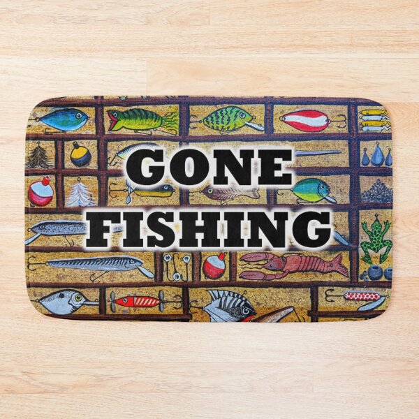 Item preview, Gone fishing with lures in a tackle box  designed and sold by Matt Starr Fine Art .