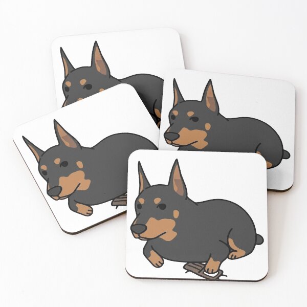 Item preview, Chubby Doberman Relaxing After Work designed and sold by WhatsupDawg.