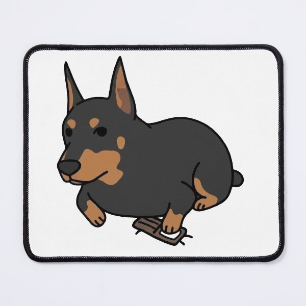 Item preview, Chubby Doberman Relaxing After Work designed and sold by WhatsupDawg.