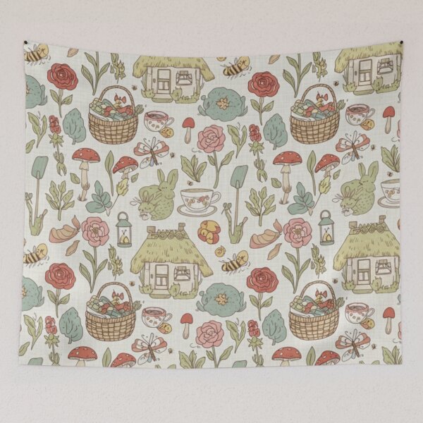 Item preview, Cottagecore pattern designed and sold by Pedro  Fart Faced McGee.