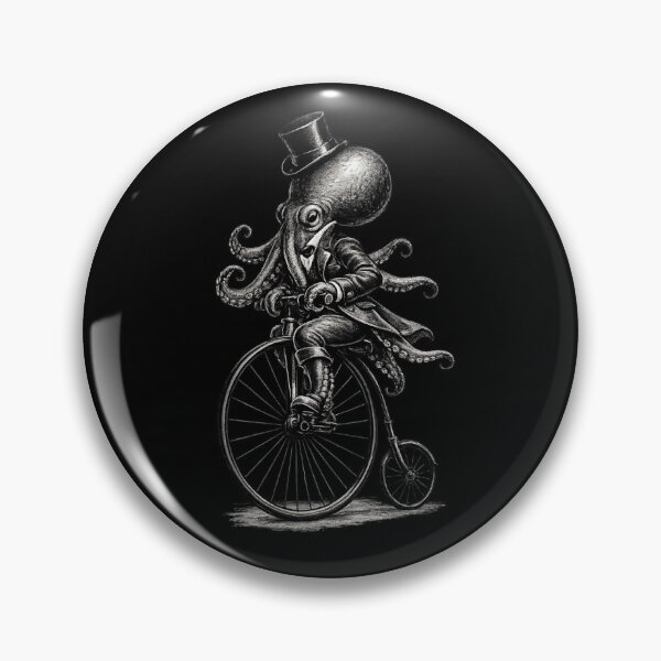 Item preview, Victorian Steampunk Octopus on Penny Farthing Bicycle designed and sold by JonelCrafts.