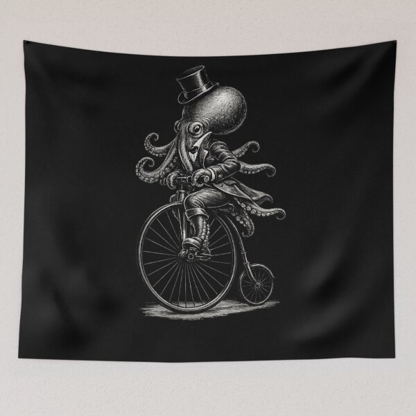 Item preview, Victorian Steampunk Octopus on Penny Farthing Bicycle designed and sold by JonelCrafts.