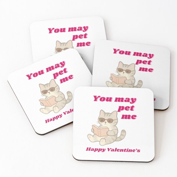Item preview, You May Pet Me - Valentine Gift for Cat Lovers designed and sold by Cat Babe.