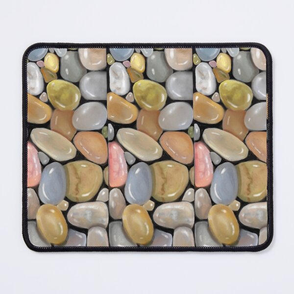 Item preview, River Rocks Stones Pebbles Pattern, Digital Drawing designed and sold by JoyfulWhimsy.