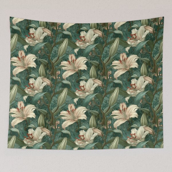 Item preview, Graceful Lilies Texture - Flower Floral Pattern  - Valentine Gifts For Girlfriend designed and sold by RoyalStarsPatts.