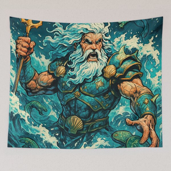 Item preview, God of sea | Comics stylCartoone -  designed and sold by ComicsFactory.