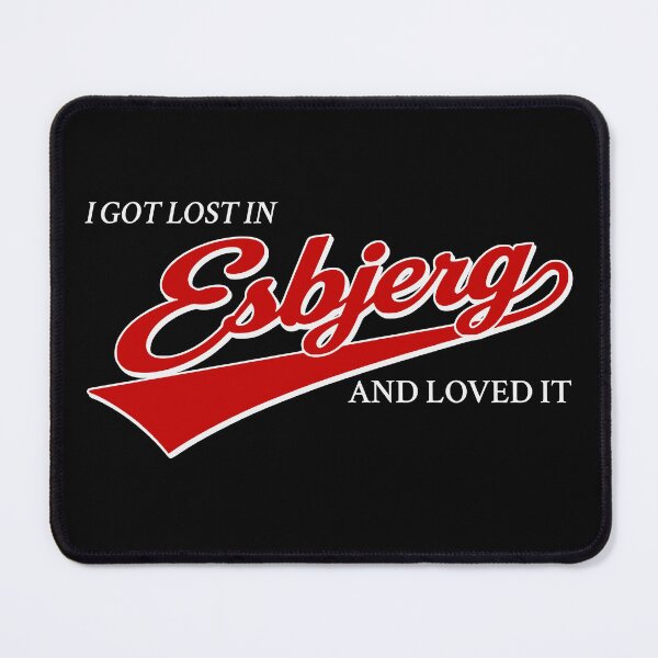 Item preview, I Got Lost in Esbjerg - Travel Denmark City Typography Design designed and sold by Place-Heritages.