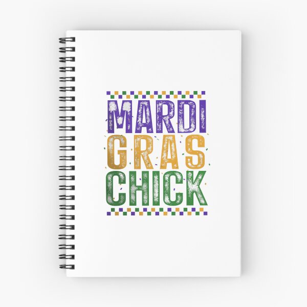 Item preview, Mardi Gras Chick: Distressed Carnival Typography — Festive NOLA Party Graphic designed and sold by Colorful-Garden.
