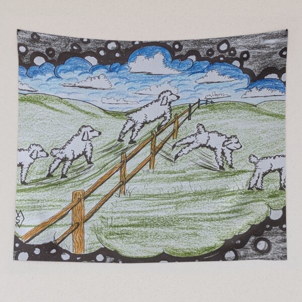 Item preview, Counting sheep to sleep  designed and sold by Matt Starr Fine Art .