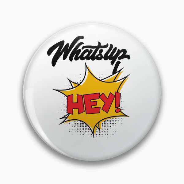 Item preview, Comic Style “Whatsup Hey!” Pop Art Text Design designed and sold by GoldenSparkleShop.