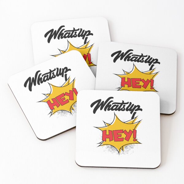 Item preview, Comic Style “Whatsup Hey!” Pop Art Text Design designed and sold by GoldenSparkleShop.