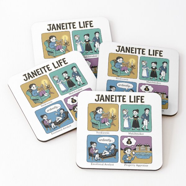 Item preview, Janeite Life Funny Literary Comic Four Panel Design designed and sold by Fenay Designs.
