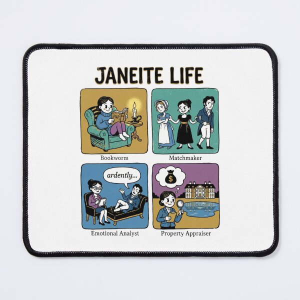 Item preview, Janeite Life Funny Literary Comic Four Panel Design designed and sold by Fenay Designs.