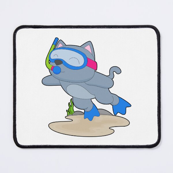 Item preview, Cat Diver Snorkel Diving designed and sold by Snabdesign84.