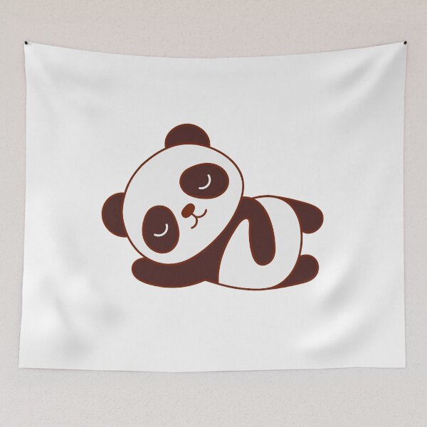 Item preview, Cute Sleeping Panda – Minimal Kawaii Illustration designed and sold by Infinite Art.