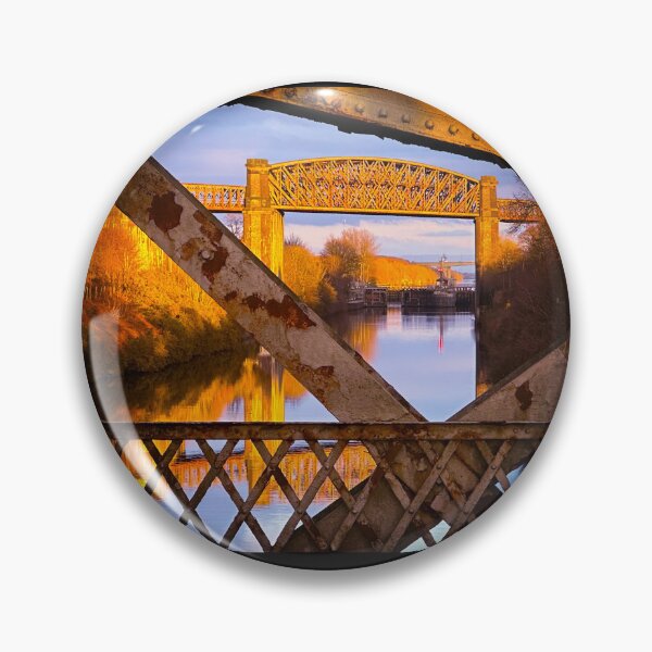 Item preview, Latchford Locks sunset on Manchester Ship Canal, Warrington, Cheshire, industrial landscape and history designed and sold by Local gifts from HotpixUK .
