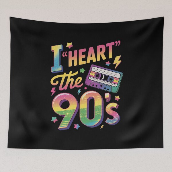 Item preview, 1990's 90s I Heart the Nineties 1 designed and sold by angolinnArt.