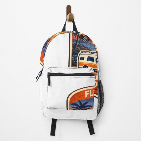 Item preview, Florida Camp Vibes Only – Coastal Road Trip Camper Badge designed and sold by Purdiole-art.