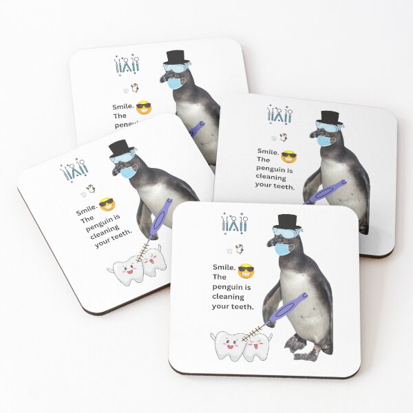 Item preview, Kopie von Penguin Dentist Collection - Want sparkling white teeth? – This penguin does. designed and sold by Katja LebenFreude.