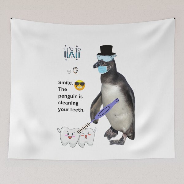 Item preview, Kopie von Penguin Dentist Collection - Want sparkling white teeth? – This penguin does. designed and sold by Katja LebenFreude.