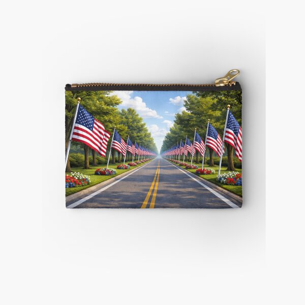 Item preview, Ringgold, GA Patriotic Memorial Day Flags Canvas Wall Art designed and sold by Stilll Waters Studio.