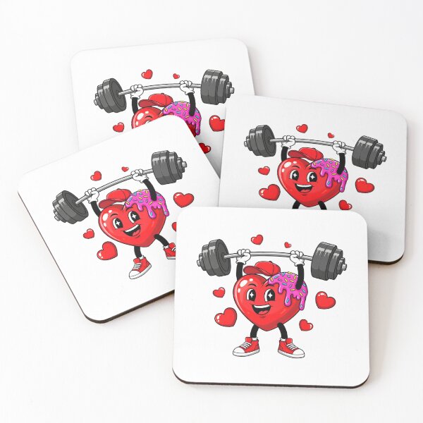 Item preview, Funny Gym Valentine Deadlift Heart Workout designed and sold by OlakunleOloroz.