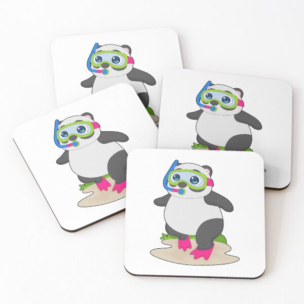 Item preview, Panda Diver Snorkel Diving designed and sold by Snabdesign84.