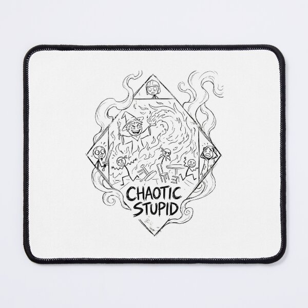 Item preview, Chaotic Stupid Line Art Wizard Funny Gamer Design designed and sold by Fenay Designs.