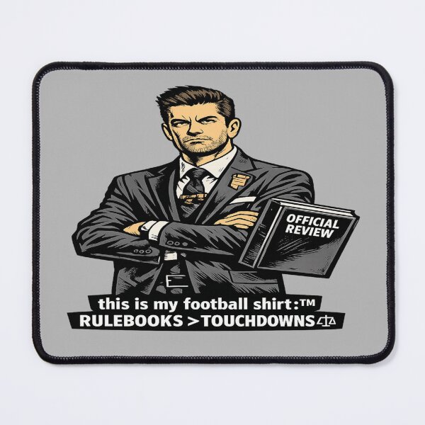 Item preview, Rulebooks > Touchdowns – “Official Review” Compliance Prosecutor Tee designed and sold by POD DYNASTY.