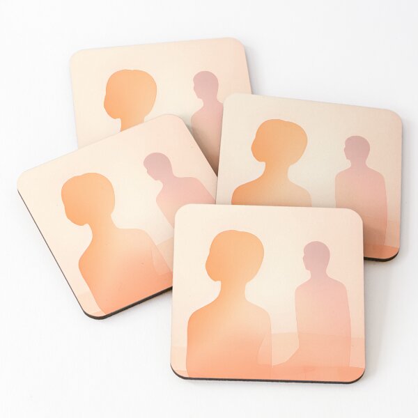 Item preview, Between Self and Silence – Abstract Face Wall Art designed and sold by Minimal Calm.